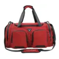Roter karierter Reise-Duffelbag für Damen und Herren, multifunktionale Sporttasche Fitness. - Rot