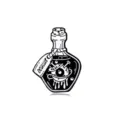 Punk Gothic Eyeball Potion Bottle Enamel Pin Halloween Horror Metal Clothing Badge Brooch - Eyeball Poison Bottle Style