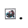 Chinesischer Tierkreis Tiger Briefmarke Emaillierte Nadel Metall Mode Brosche Abzeichen - Sternzeichen Tiger