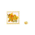 Golden chinesischer Tierkreis Drache Briefmarken Brosche, kreatives Kunstmetall Anstecknadel. - Sternzeichen Drache