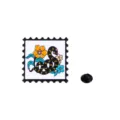 Emaillierte Schlangen Blumen Briefmarke Brosche Nadel, schwarzes Metall Mode Abzeichen. - Sternzeichen Schlange