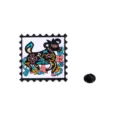 Kreative chinesische Sternzeichen Briefmarke Emaillierte Brosche Metall Anstecknadel Retro - Sternzeichen Schaf