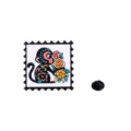 Kreative Tierkreis Affe Metall Emaillierte Anstecknadel Retro Briefmarke Brosche Dekor - Sternzeichen Affe