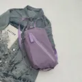 Stylischer lila Canvas Rucksack Umhängetasche lässige Mehrzwecktasche für Damen Alltag - Lila