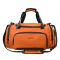 Sac de voyage de grande capacité orange sac de sport imperméable fitness pour hommes - Rouge chaud