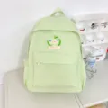Cute Japanese ins style small backpack light travel casual school bag for women girls - Green Large