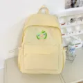 Zainetto giallo casual per donna e studenti, carino zaino giornaliero in stile giapponese. - Beige Grande