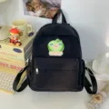 Zaino nero piccolo e carino in stile ins giapponese borsa da scuola casual donna - Nero Piccolo