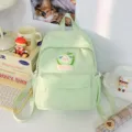Carino zaino piccolo verde menta stile ins borsa casual per viaggi e studenti universitari - Verde Piccolo