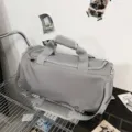 Grand sac de sport de voyage pour homme avec séparation humide et sèche pour entraînement. - Gris