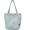 Light blue canvas tote bag, casual minimalist shoulder bag, large capacity daily commuting. - Regular Fit / Blue
