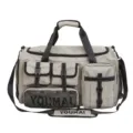 Large capacity travel gym bag multifunctional sports duffel bag for short trips and daily fitness. - Gray
