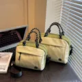 Stylish women handbag crossbody bag with contrast color design, multi-compartment casual daily use. - S / Yellow