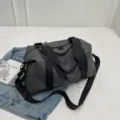 Bolsa de viaje deportiva impermeable gris de gran capacidad para gimnasio y fitness - Gris
