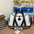 Weißer Sport-Duffeltasche, große Kapazität Reisegepäck Tasche mit Nass-Trocken-Trennung für Fitness. - Weiß