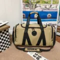 Große Reise-Duffel-Bag khaki Fitness-Sporttasche mit Fächern für Damen und Herren - Khaki