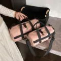 Kleine roze waterdichte cilindrische sport yoga fitness tas voor dagelijks reizen - S / Roze