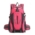 Outdoor sports mountaineering backpack 40L large capacity lightweight travel double shoulder bag - Pink