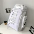 Großer weißer wasserdichter Rucksack für Damen und Herren, ideal für Reisen, Sport und Fitness. - Weiß