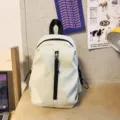 Casual lightweight mini backpack for daily travel, school, and outdoor leisure use. - Regular Fit / White