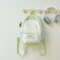 Japanese style pastel backpack for teen girls, large capacity cute casual school bag. - Green Blue Small Size