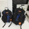 Grote capaciteit kampeerstijl zwarte rugzak lichtgewicht reizen sport schooltas - Groot Formaat (Met Haak) / Zwart