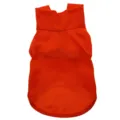 Maglietta e gilet per cani traspirante arancione, comodo abbigliamento per animali in primavera. - Taglia S / Rosso