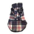 Klassisches Karo-Hundehemd für Frühling und Sommer, atmungsaktive Haustierbekleidung. - XS / Aprikose