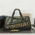 Large capacity green travel duffel bag for men and women fitness sports gym use. - Army Green