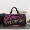 Large capacity travel duffel bag, waterproof sports fitness gym bag for men and women. - Purple