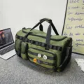 Sac de sport de grande capacité vert pour le fitness et les voyages en plein air - Vert