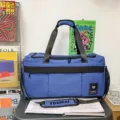 Blue travel duffel bag large capacity gym sports luggage bag for short trips and student use. - Blue