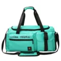 Grote capaciteit reistas waterdichte sport fitness tas voor outdoor kamperen wandelen. - Lichtgroen