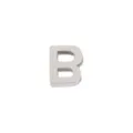Silver metal letter B charm pendant for DIY custom charm bracelets and couple jewelry accessories. - 18K Gold / Steel Letter B
