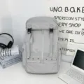 Grey workwear large capacity backpack tactical outdoor travel school bag for men and women - Light Gray