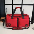 Rode sporttas grote capaciteit waterdichte reistas voor fitness en zwemmen dagelijks - Rood