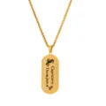 Close-up detail shot of 18k gold plated stainless steel Capricorn zodiac pendant necklace. - HD-27 Capricorn