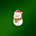 Süßer Weihnachts-Schneemann Emaille-Anstecker mit Weihnachtsmütze, festliches Metall-Accessoire. - Weihnachtsschneemann Stil (CZ0477-3)