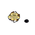 Thanksgiving Day enamel pin brooch with autumn leaves and banner design for festive outfit decor. - Ribbon Banner Style (CZ0487-2)