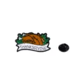 Thanksgiving turkey enamel pin festive holiday brooch badge clothing accessory decor - Chef Turkey Style (CZ0487-3)