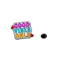 Simpatica spilla in smalto con citazione inglese ispiratrice badge in lega decoro - Stile del Testo 1 (GOOD VIBES ONLY)