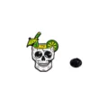 Broche de solapa esmaltado creativo estilo punk taza de cóctel de calavera. - Cóctel de Calavera (CZ0497-2)