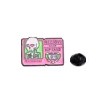 Pink heart skeleton brooch gothic metal badge love club card fashion enamel lapel pin gift - Skull Card Style (CZ0653-2)