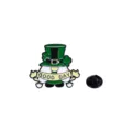 San Patrizio Giorno Gnomo Smalto Spilla Verde Trifoglio Cappello Distintivo Accessorio - Stile Piccolo Elfo / CZ0804-1