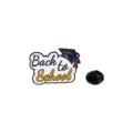 Back to school alloy enamel brooch pin, cute cartoon graduation badge for backpack and clothes. - Back to School (CZ0744-1)