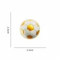 Gold Soccer Ball Brooch Pin Cute Football Shape Enamel Badge Fashion Lapel Pin 2.5cm - Classic Football (CZ3435-5) / 2.5cm