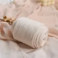 Medias de punto crema, leggings térmicos gruesos de color avena para mujer variante. - Blanco Avena