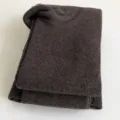 Winter fleece-lined thermal leggings for women, high waist tummy control footed pants. - Greyish Brown