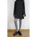 Grey fleece-lined thick tights for women, perfect warm winter outfit variant and everyday wear. - 900D Flat (Approx. 200g) / Light Gray