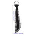 Cravatta JK di perle fatta a mano Collana uniforme nera per abbigliamento quotidiano di moda - Stile 9